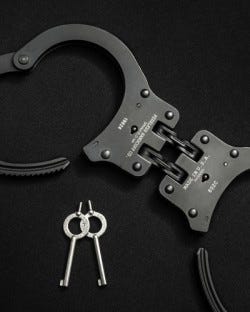 Peerless Hinged Cuffs - Black
