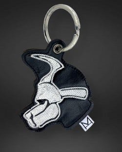 Master of the House Leather Key Ring - Puppy